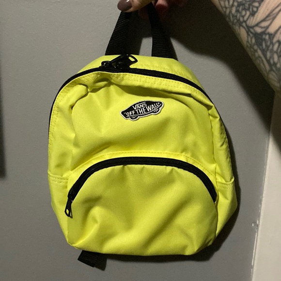 Vans Handbags - Brand new never used vans mini neon yellow backpack